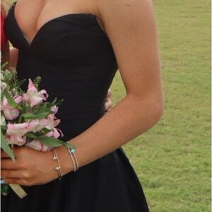 REVOLVE Black Strapless Mini Dress